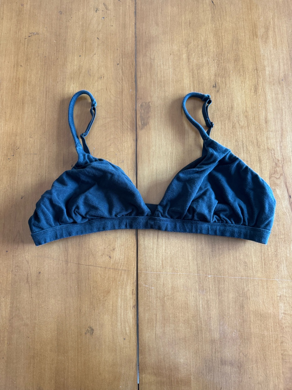 SKIMS Cotton Blend Black Bra size XL